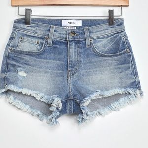 Pistola light wash denim shorts size 27.